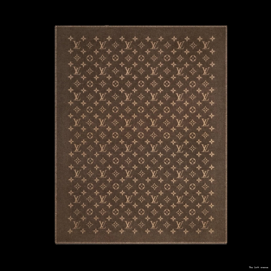 LV THROW BLANKET MONOGRAM CUSTOM 0728
